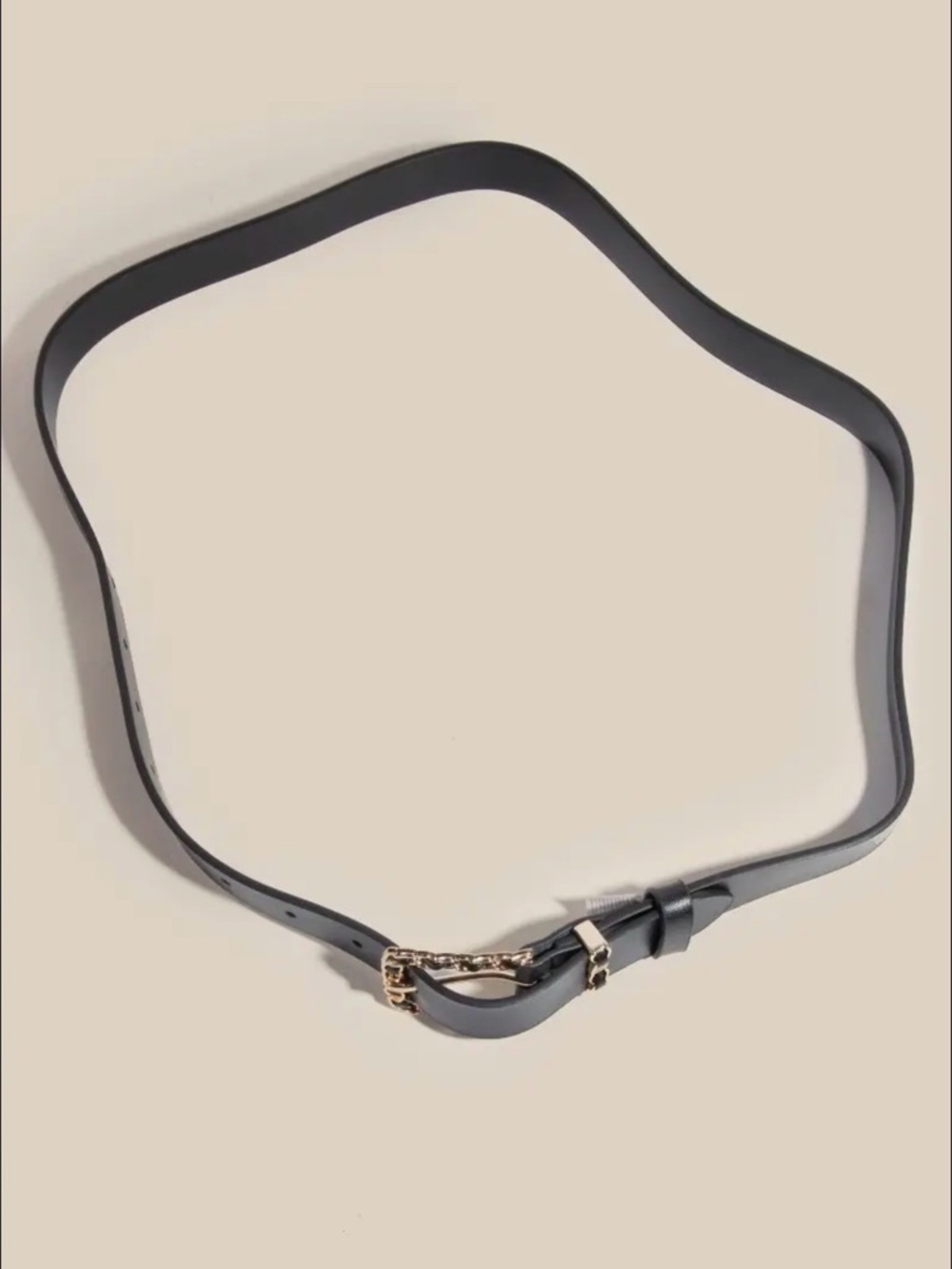 Braid Chain Buckle  Belt - Picture 3 of 4